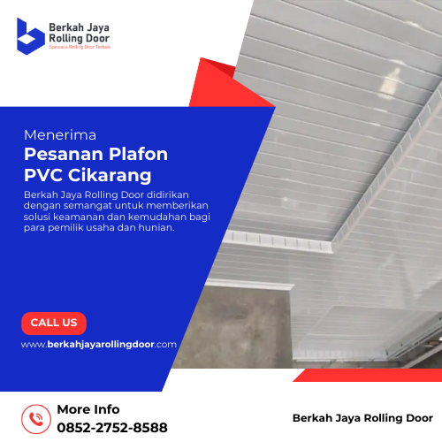 menerima pesanan plafon pvc cikarang