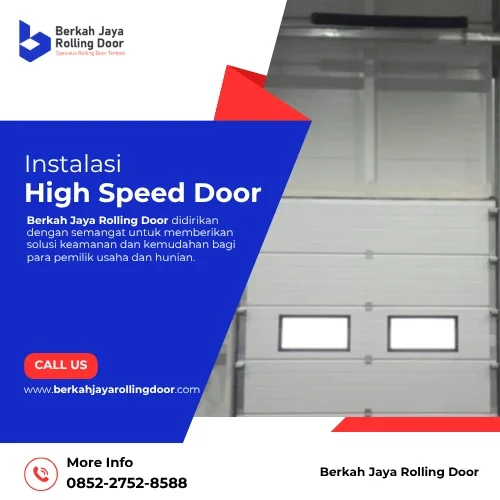Instalasi high speed door