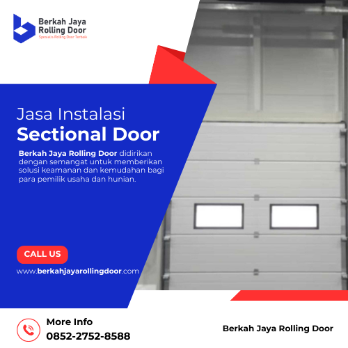 Jasa instalasi sectional door