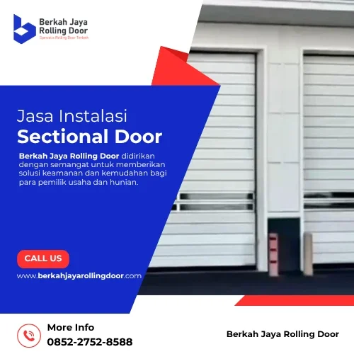 Jasa instalasi sectional door