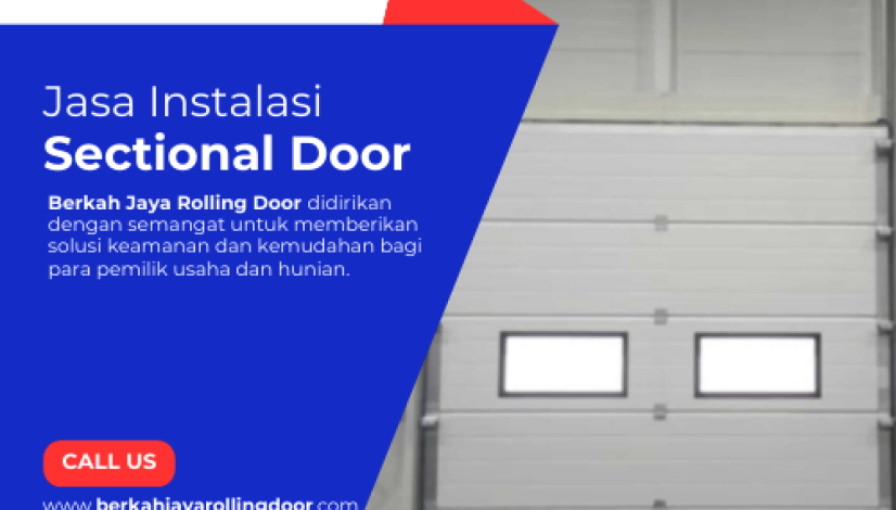 Jasa instalasi sectional door
