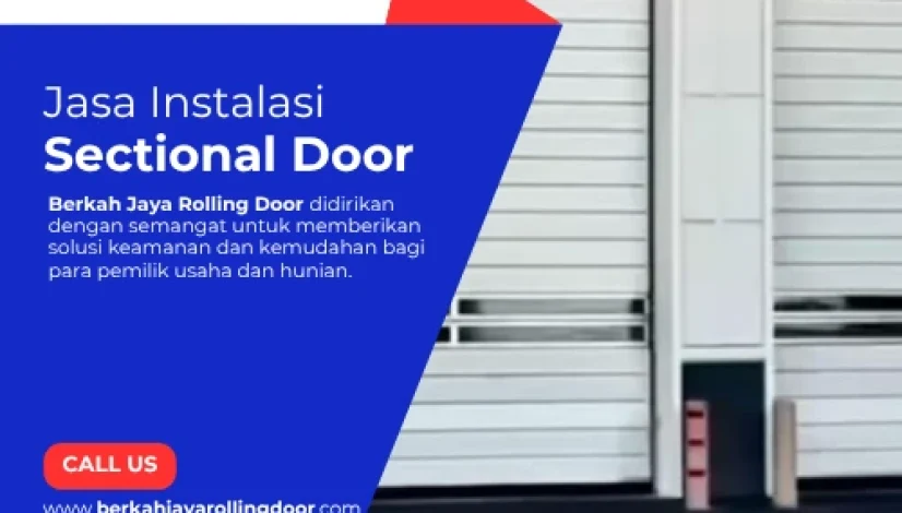 Jasa instalasi sectional door