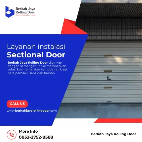 Layanan instalasi sectional door