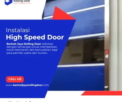 Instalasi high speed door